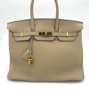 HERMÈS Trench Togo Birkin 35 GHW